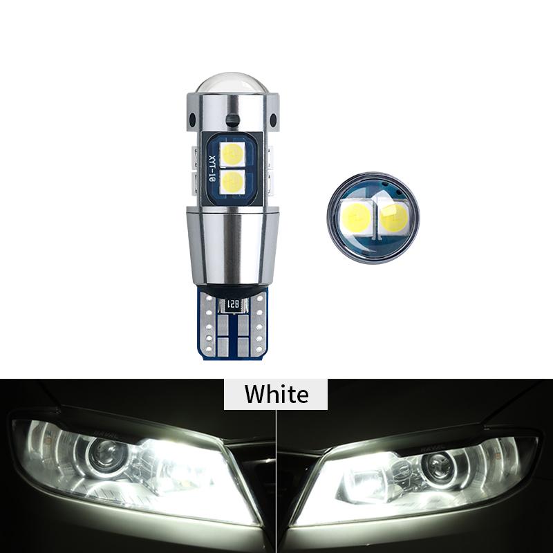 2PCS T10 W5W LED Bulb Super Bright 3030 10SMD Canbus Car Interior Light Instrument Map Dome Parking Light Auto Signal Lamp 6000K