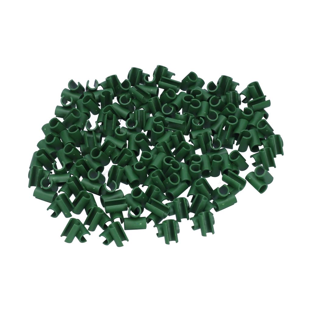 100 ks zahradnických pevných křížových klipů z plastu, spony na rostliny, svorky pro zemědělskou zahradu