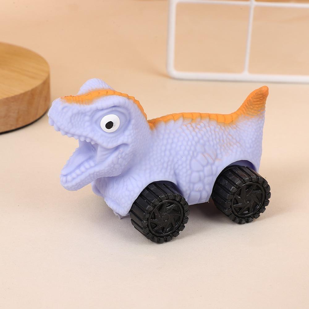 Stretchable Car Cartoon Fidget Toy with Wheel Cute Pinch Toy Dinosaur Squeeze Toy Kids Tricky Doll