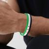 Multicolor Silicone Wrist Band Sports Casual Bangle Bracelets Motivational Suitable for Sports Concerts