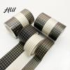 Golden Foil Washi Tape 3 Rolls Tape, Retro Plaid Leaf Pattern Decorative Journal Masking Adhesive for DIY Crafts, Journal, Planner, Scrapbooking