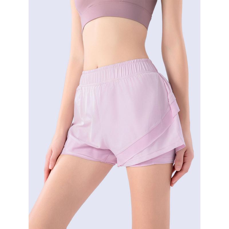 

Women s High-Waisted Slim-Fit Quick-Dry 2-in-1 Running Yoga Shorts XXL 135+ jin