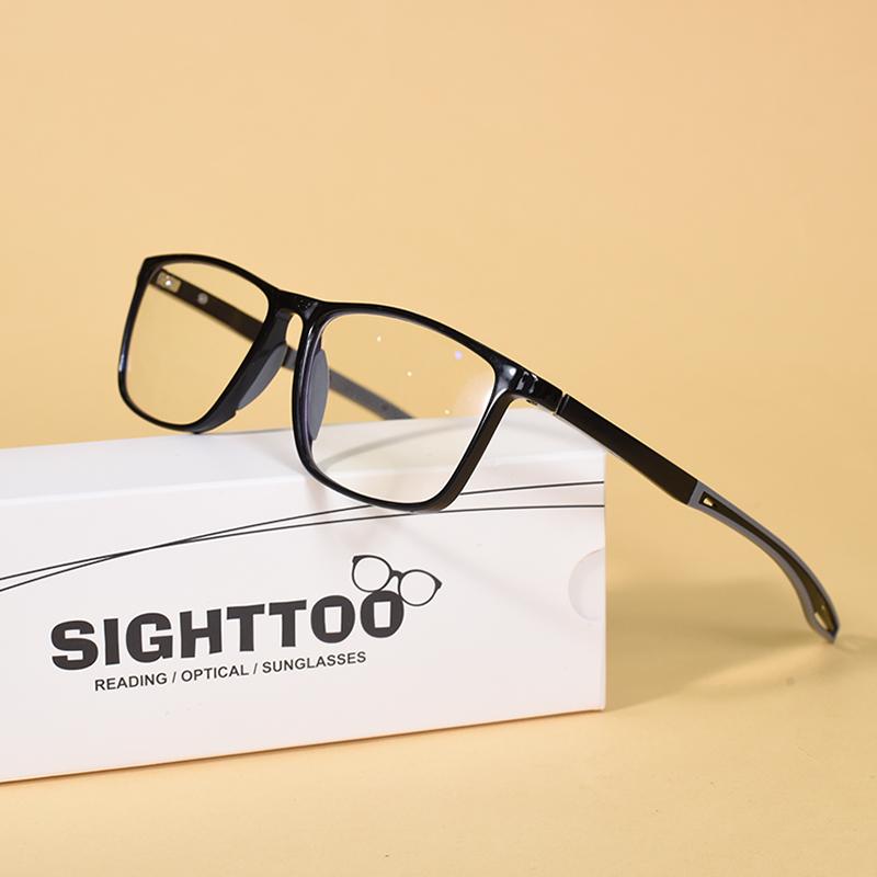 

Sports Glasses Frame TR90 Anti-blue Light Reading Glasses For Men High Quality Long Legs Reading Eyewear+100+200+300 +150 чёрный