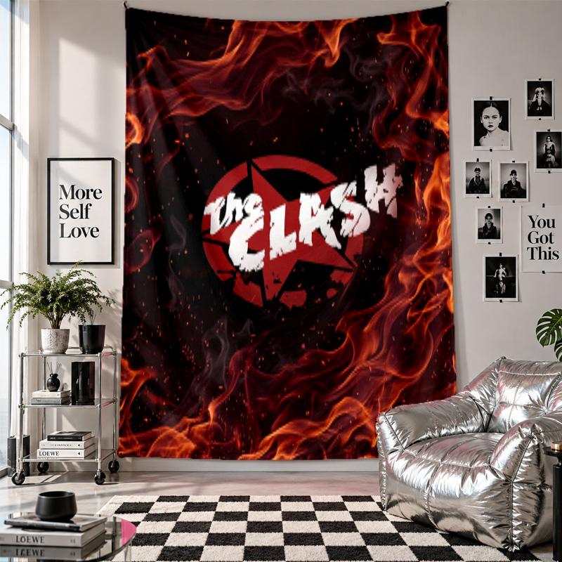 The Clash Wall Tapestry Home Decor Wall Hanging Cloth for Bedroom Living Room Background