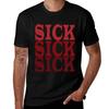 Sck Sickick Red Sckkck Tshirt Moisture Wicking Quick Dry Tee