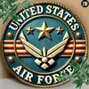 Vintage US Air Force Metal Tin Sign 8x8 Inch Home Decor Wall Art Gift