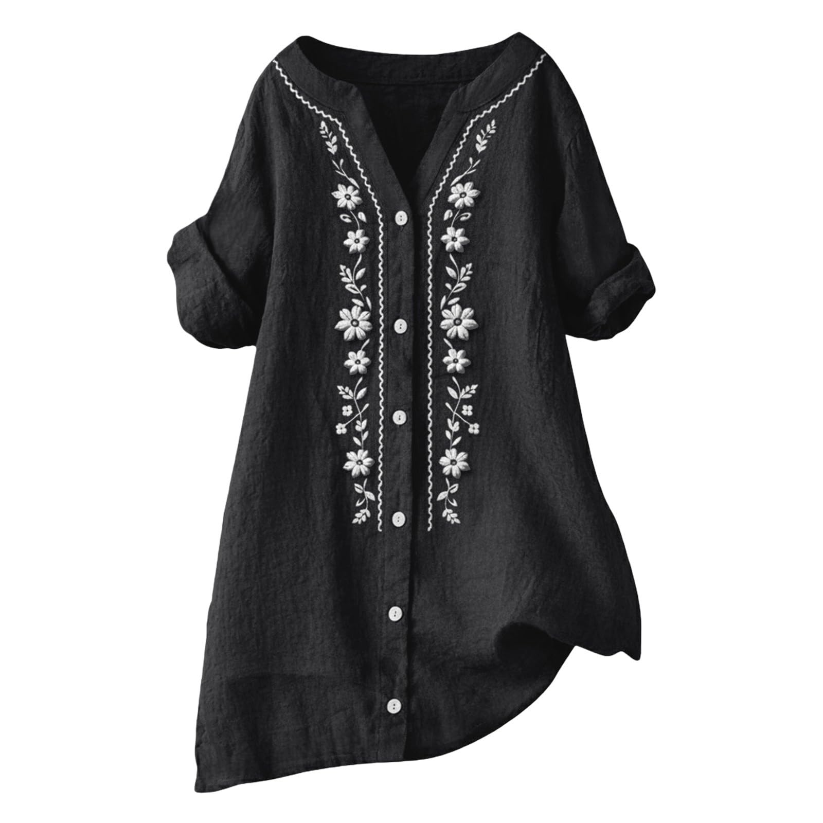 Модный женский повседневный и удобный свободный топ L чёрный