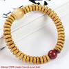 Handcrafted Wooden Bracelet with Burmese Rosewood and Bodhi Root Beads, 3*8MM, Unisex Design for Couples
