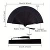 Handmade Bamboo Folding fan,Vintage Chinese/Japanese Elegant cooling fan with, collapsible personal fan for Women