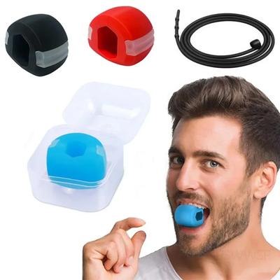 Çene Egzersiz Cihazı Fitness Yüz Masseter Çift Çene Giderici Gıda Sınıfı Silikon Top Yüz Kasları Eğitmeni V Yüz Germe Makinesi