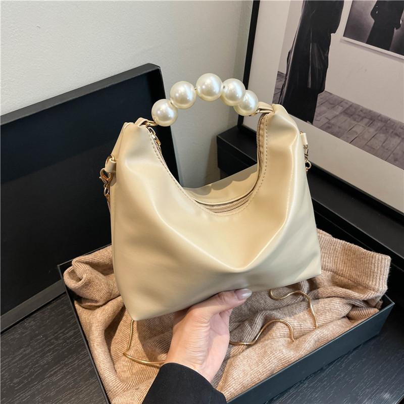 Premium Sense Pearl Temperament Handbag Women's New Exquisite and Beautiful Chain One Shoulder Messenger Bag Dumpling Bag