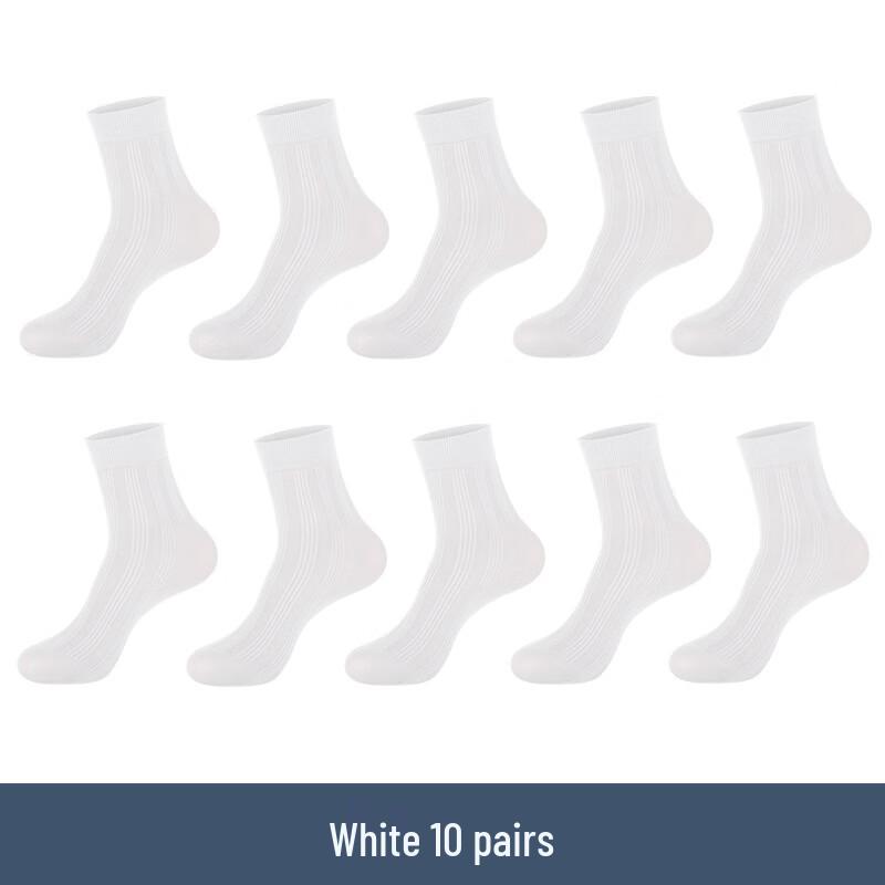 LangSha Men s Ultra-Thin Business Mid-Calf Socks