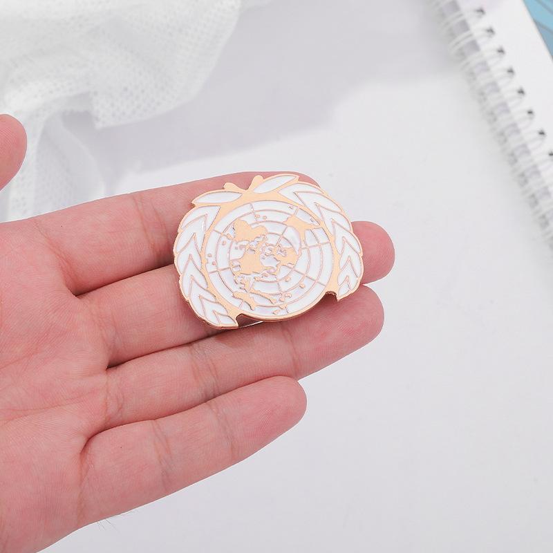 Versatile Wheat Earth Brooch In Elegant Alloy Ideal For Commemorative And Use Decorative