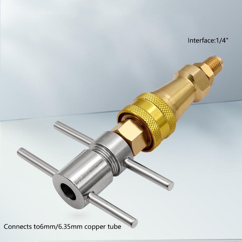 Kühlschrank Kältemittel Nachfülladapter Schnellkupplung Kühlschrank Schnellverbinder für Rohrleitungsreinigung Baggerwerkzeug