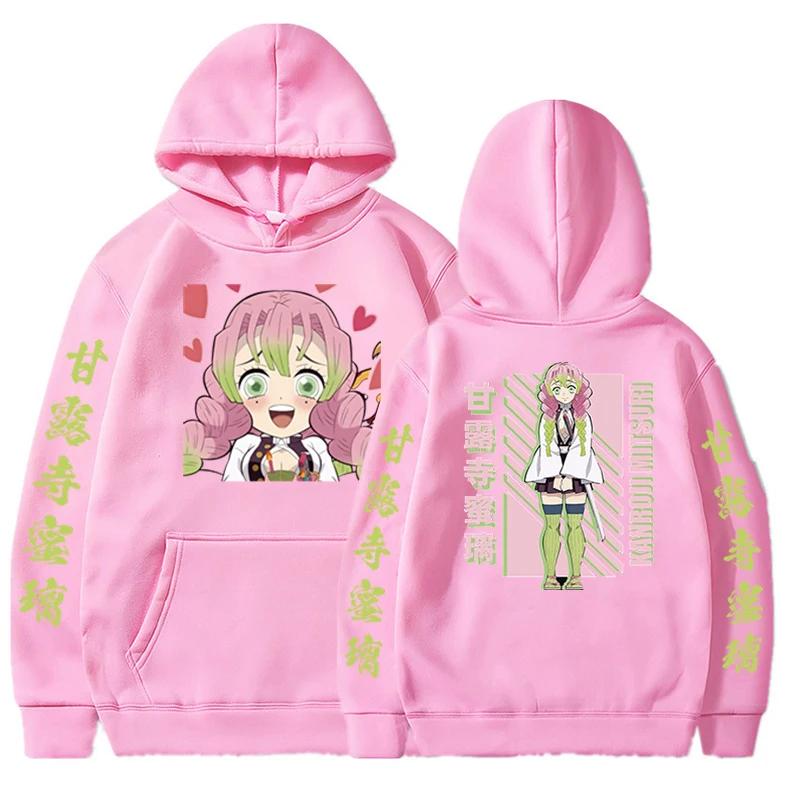 

Осенние худи Аниме Канроджи Мицури с длинным рукавом Y2k Одежда с принтом Толстовка Женская свободная аниме-худи XL