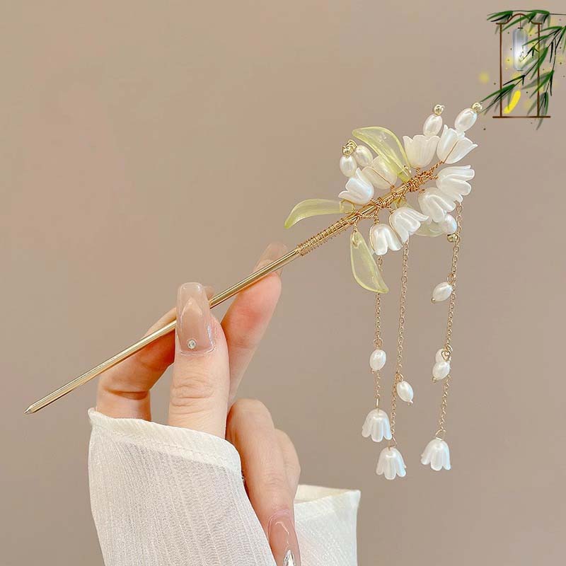 Retro Quaste Haarspange im chinesischen Stil für Frauen Haarnadeln Blume handgemachte Haarnadeln Charme Schmuck Zubehör Haarschmuck