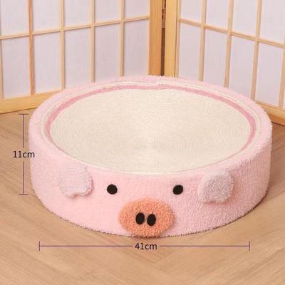 Sisal Pig Cat Scratcher and Bed