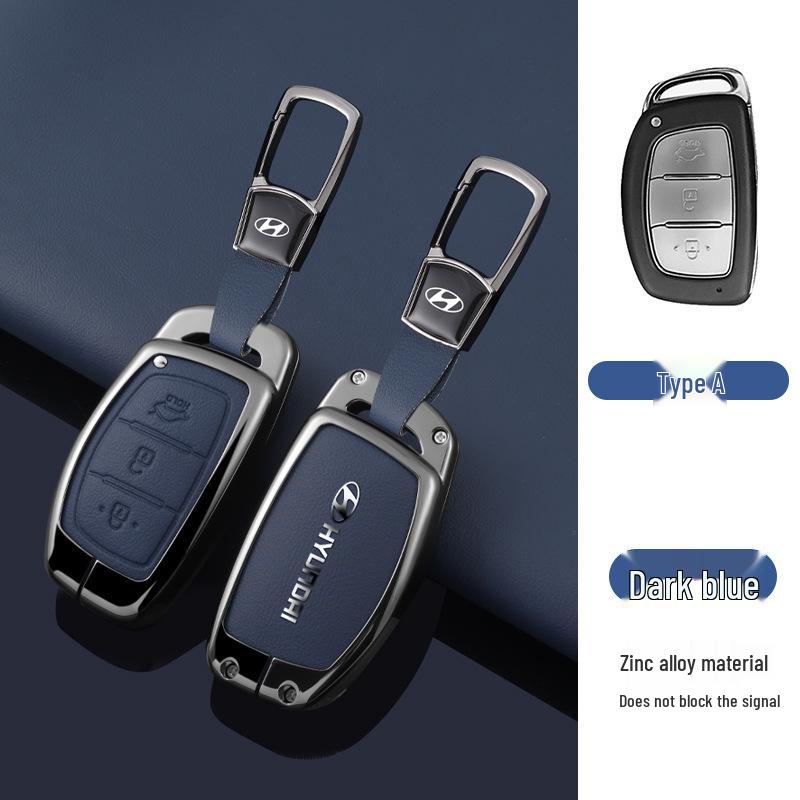 Key Cover Compatible with Beijing Hyundai Ix35, Elantra, Festa, Verna, Ix25, Santa Fe - Premium Men's Bag Case