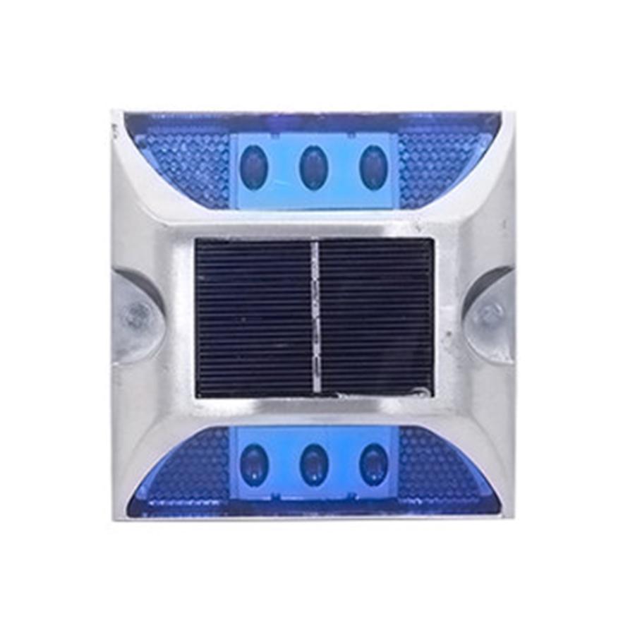 Solar-Terrassenleuchte Außen Solar-Einfahrts-Dockleuchten 6 LEDs IP68 Wasserdicht Straßenmarkierer für Stufen Hinterhof Weg Gehweg Dekor