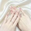 Gothic Red & Black Gradient Handmade Long False Nails