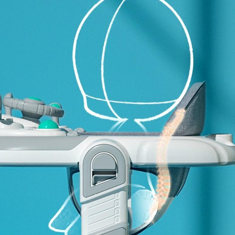 2 In 1 Baby Walker Toddler Baby Push Walker Removable Feeding Tray And Music Tray Foldable Walker Child Handcart Anti Rollover