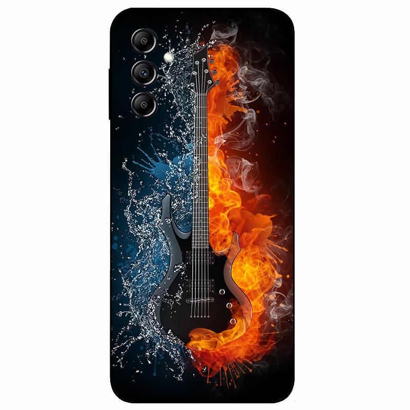 For Samsung A14 4G A 14 M14 5G Case Painted TPU Soft Silicone Black Funda for Samsung Galaxy A14 A145F Bumper GalaxyA14 M 14 Bag