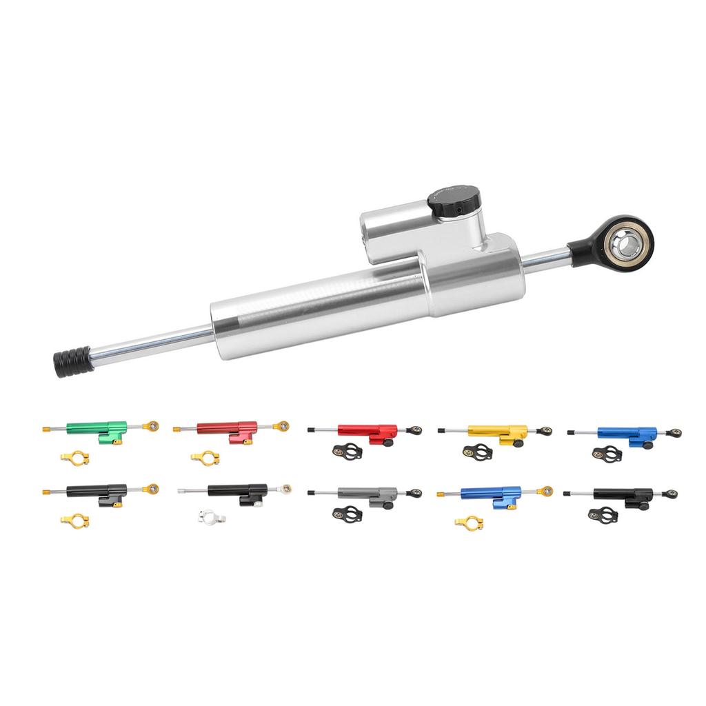 Motorcycle Steering Damper Adjustable Universal Fit Increase Stability Steering Stabilizer for Motor
