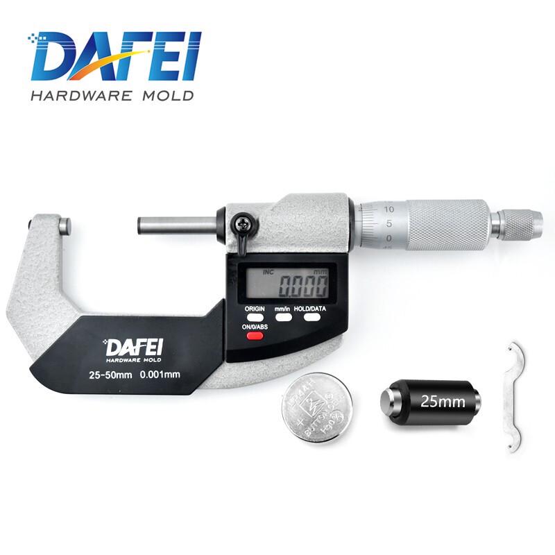 DAFEI Electronic Digital Outside Micrometer 25-50mm