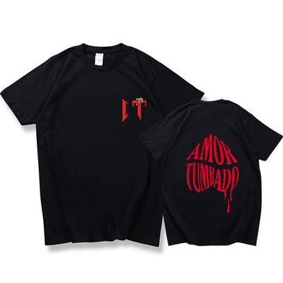 Natanael Cano Amor Tumbado Cotton T-Shirt, Casual Loose Short-Sleeved Top For Men And Women