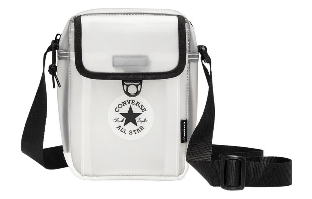 Converse Synthetic Material Patchwork Fabric Shoulder Bag, Crossbody Bag Regular Unisex Vintage White 10025353-A01