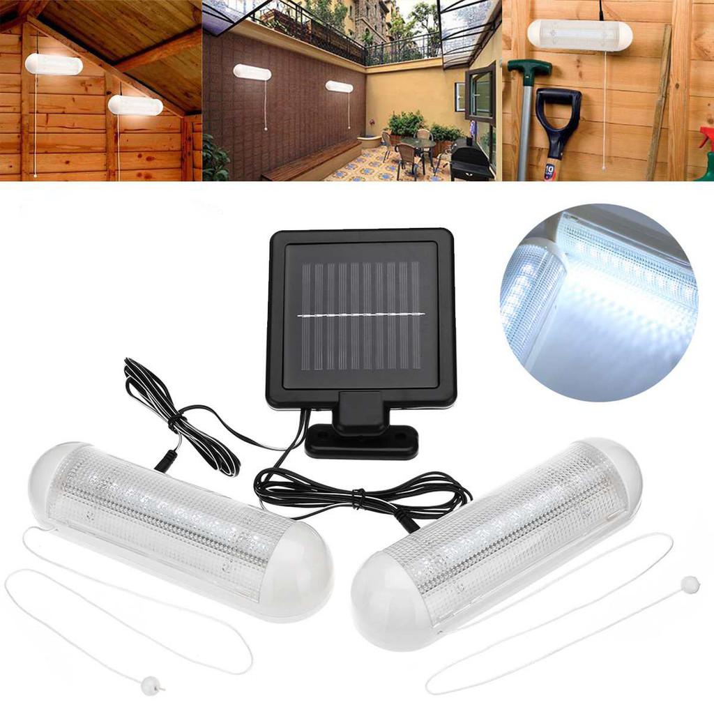 Solar Shed Powered Lights Led Light Rechargeable Garage Indoor Outdoor Garden