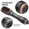 3-in-1 Heißluft-Stylingbürste: Föhnen, Locken & Glätten mit einstellbarer Temperatur