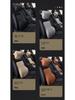 Customizable Mazda Leather Lumbar Support & Neck Pillow Set for Cars—Memory Foam, Cowhide, with Option to Add Logo