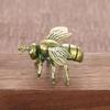 Massive Messing-Insekten-Honigbienen-Figuren, Miniaturen, Teehaustier, lustiger Käfer, Bastelsammlung, kleine Desktop-Ornamente, Heimdekorationen