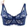 34-40 B/C Cup Plus Size Women Push Up Bra Lace Hollow Out Bralette Underwired Embroidery Lingerie Non-padded Sexy Underwear