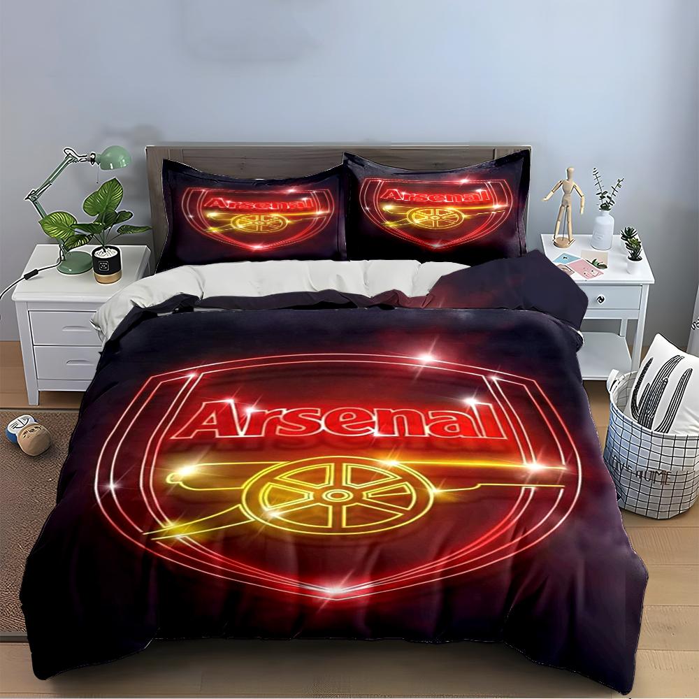 Arsenal Logo Bedding Set Bedding set (1 duvet cover, 2 pillowcases, duvet not included)