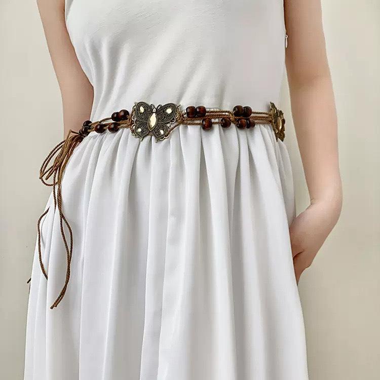 

Винтажный Премиум пояс Личность Богемный Y2K Модный дизайн Sense Niche Талия Цепь Юбка Аксессуары Лето