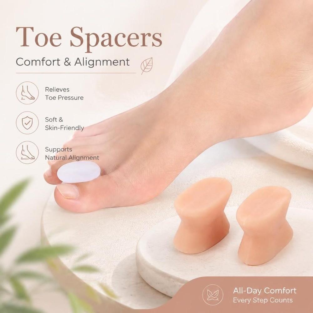 1 Pair Soft Flexible Big Toe Separator Bunion Relief Corrector Overlapping Toes Bunion Relief