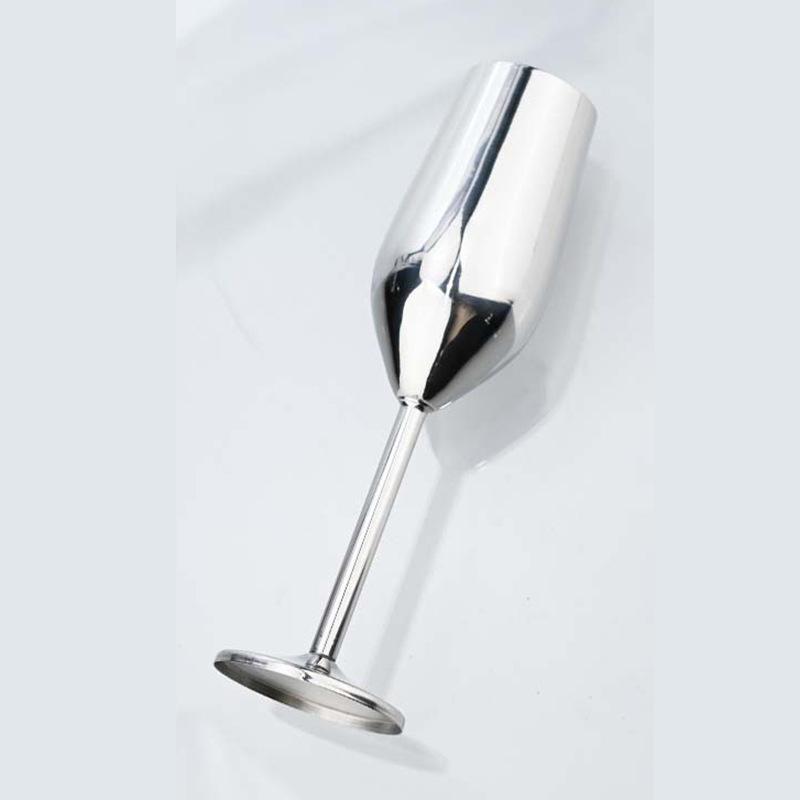 Stainless Steel Wine Glass Creative Highball Cup Unbreakable Metal Champagne Cocktail Barware 401-500ml