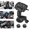 Motorcycle Tire Pressure Monitoring System Wireless TPMS W/ Quick Charge 3.0 USB Charger for Phone With 2 External Sensors