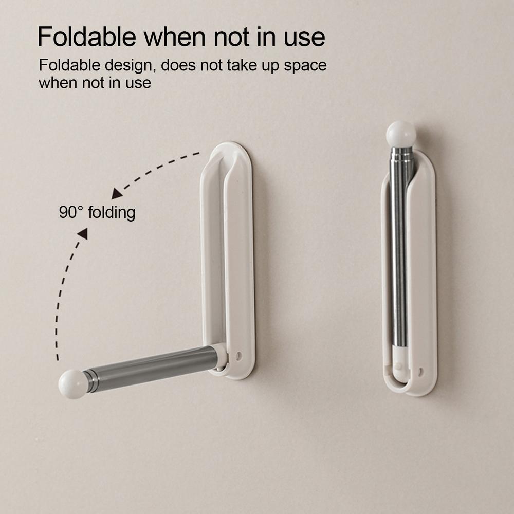 Hanger Storage Organizer Wall Mounted Hanger Holder Retractable Hanger Holder Stand Space Saving Clips Clothing Storage Hook For