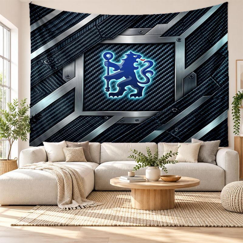 Chelsea FC Wall Tapestry, Soft Fabric Wall Hanging, Decorative Backdrop For Bedroom Home Wall Art