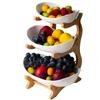 3 Layer Plastic Fruit Plate Living Room Home Snack  Creative Modern Dried   Basket  Dish Candy