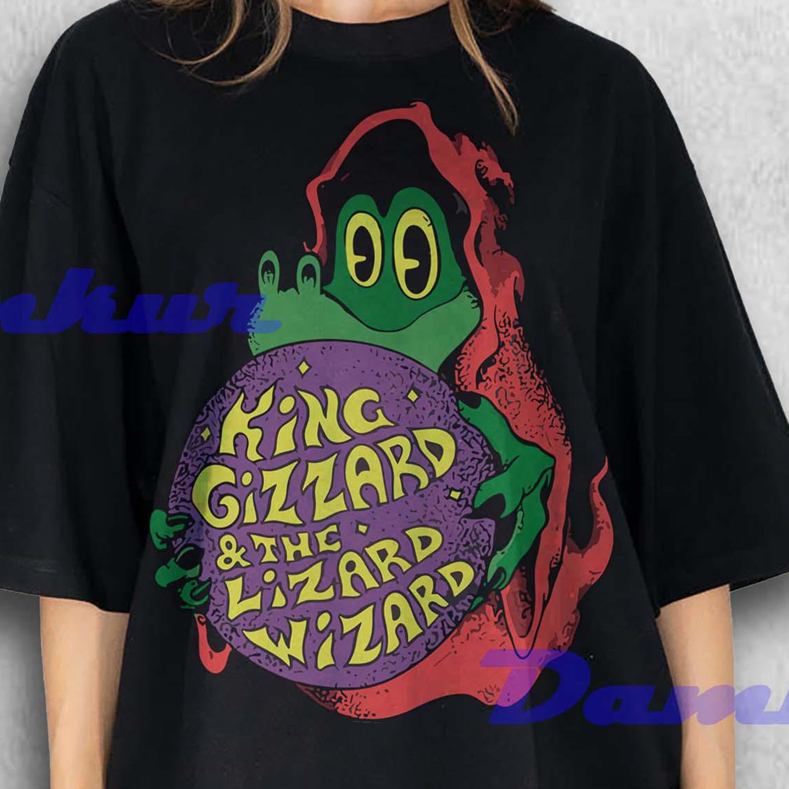 King Gizzard and The Lizard Wizard Shirt, King Gizzard and The Lizard Wizard Fan Tshirt, King Gizzard and The Lizard Wizard Retro Tees 4XL