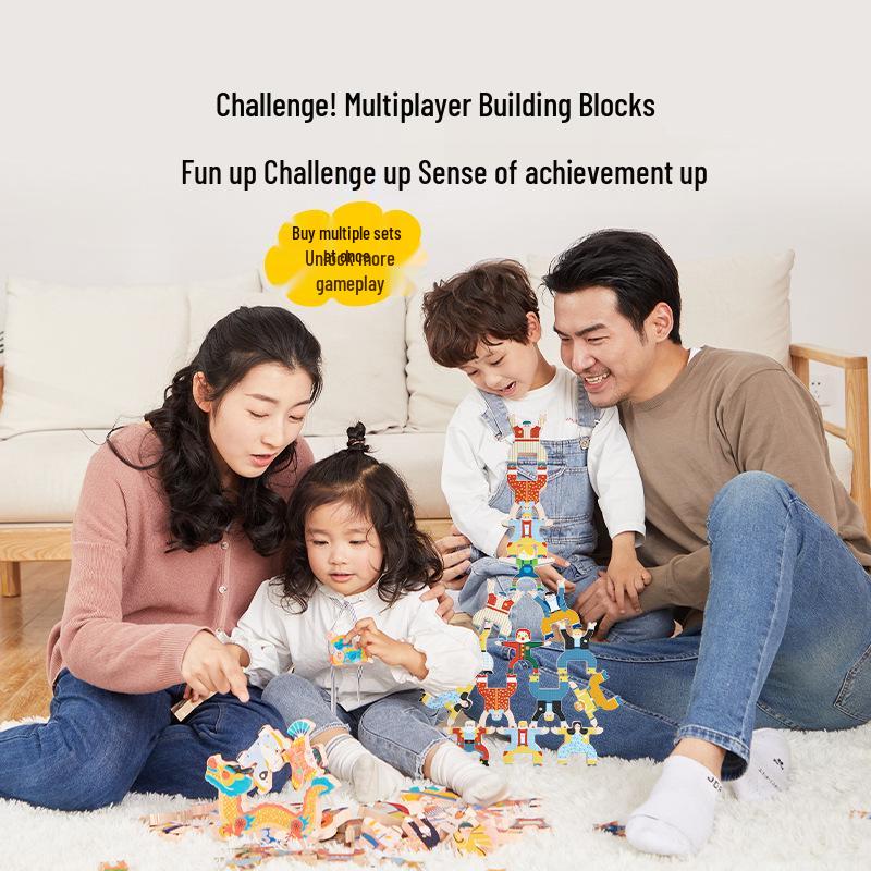 Milo Strongman Jenga Blocks: DIY Balance Game for Kids