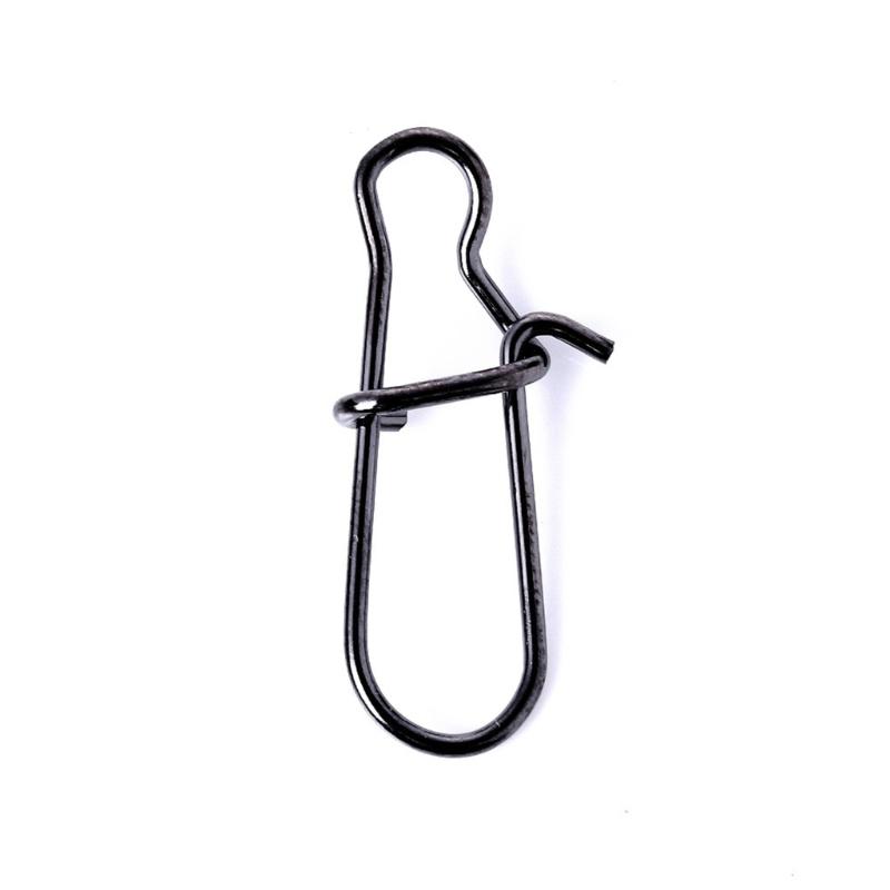 50Pcs Fishing Lures Connector High Strength Fishing Snapping Swivels Hook Snapping Pin Easy Snapping Fishing Hook