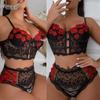 2024 Premium Embroidered Tieup Lacetrim Flirty Womens Set