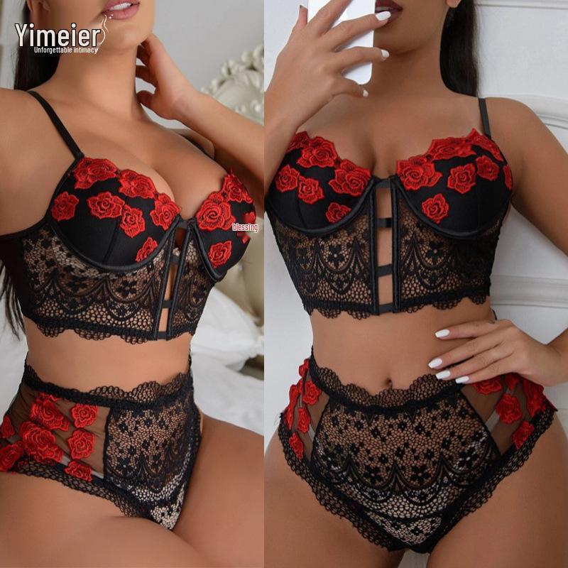 2024 Premium Embroidered Tieup Lacetrim Flirty Womens Set