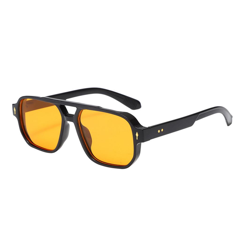 New Fashionable Men's Double Beam Sunglasses, Pilot's Retro Casual Driving Sunglasses, UV Protection