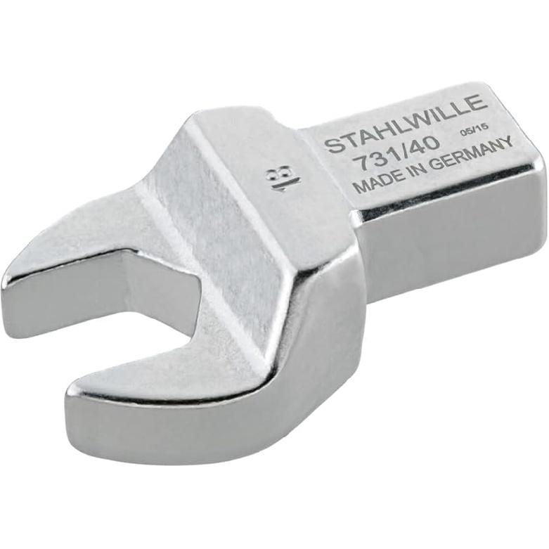 Stahlwille 58214025 731/40 Накидной вставной инструмент, Размер 25 мм, Посадочное место инструмента 14x18 мм (Внутри квадрата), Метрический, Хромированное покрытие, Сделано 25 mm